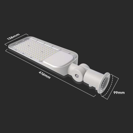 LED-Straßenleuchte mit Sensor und Samsung-Chip, 30W, 230V, 6500K, IP65
