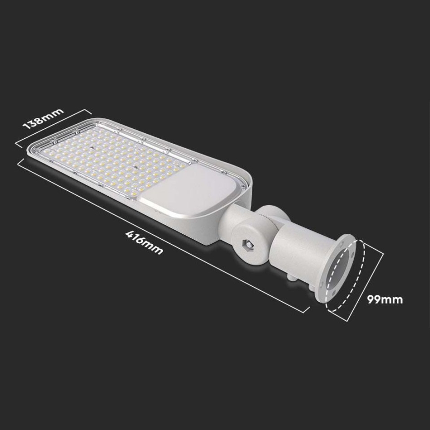 LED-Straßenleuchte mit Sensor und Samsung-Chip, 30W, 230V, 6500K, IP65