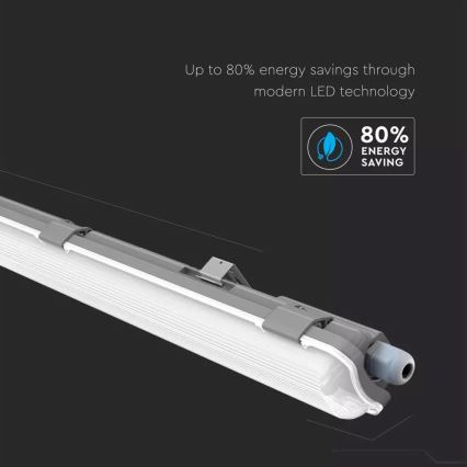 LED-Technisches Leuchtstoffleuchtmittel T8 1xG13/18W/230V 6400K 120cm IP65