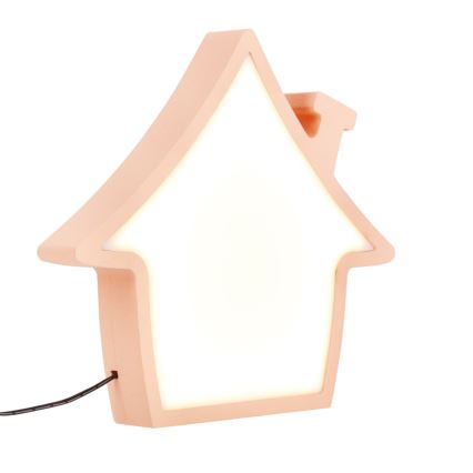 LED Tischlampe für Kinder HOUSE LED/10W/230V rosa