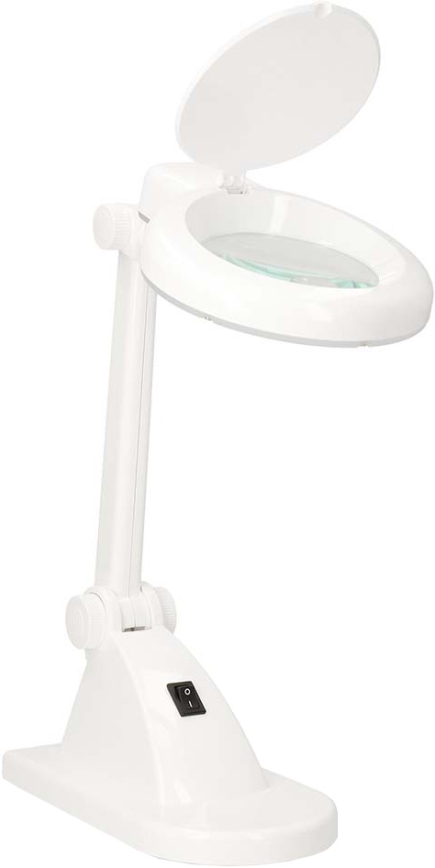 LED-Tischlampe mit Lupe LED/6W/230V weiß