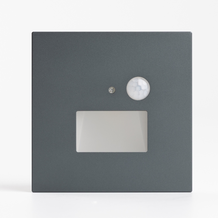 LED-Treppenleuchte mit Bewegungs- und Dämmerungssensor LED/1,5W/230V 3000/4000/6500K Anthrazit