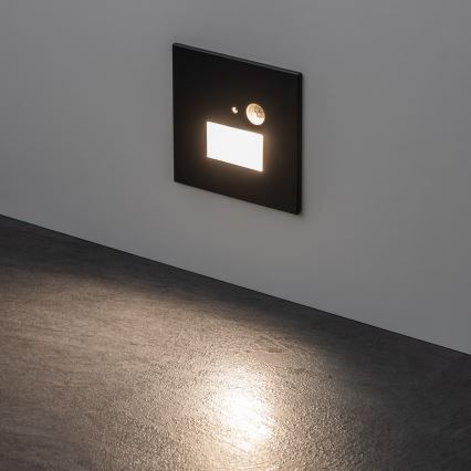 LED-Treppenleuchte mit Bewegungs- und Dämmerungssensor LED/1,5W/230V 3000/4000/6500K Anthrazit