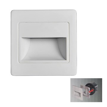 LED Treppenleuchte STEP LIGHT LED/1,5W/230V Weiß