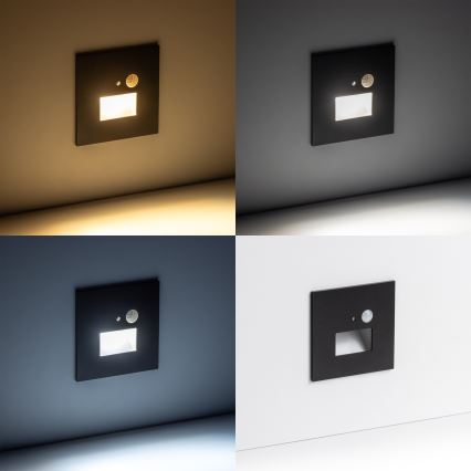 LED Treppenlicht mit Bewegungsmelder LED/1,5W/230V 3000K/4000K/6500K