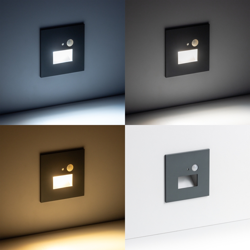 LED Treppenlicht mit Bewegungsmelder LED/1,5W/230V 3000K/4000K/6500K