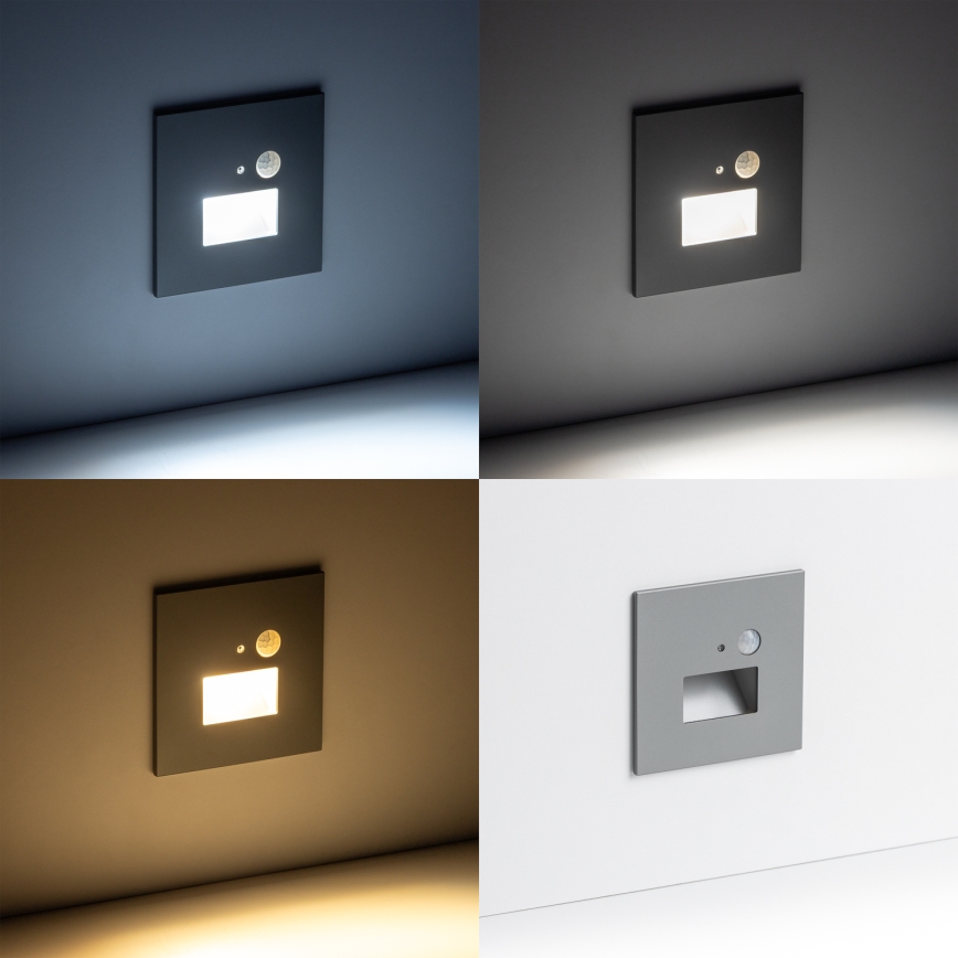 LED Treppenlicht mit Bewegungsmelder LED/1,5W/230V 3000K/4000K/6500K