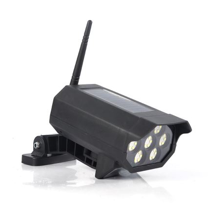 LED-Überwachungskamera-Attrappe mit Sensor und mit Solarpanel LED/5W/5,5V 800 mAh IP65 + Fernbedienung
