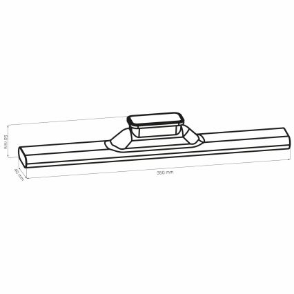 LED Unterbau-Touch-Magnetleuchte LED/2,5W/5V USB 2700/4000/6500K 1200 mAh 35 cm Weiß