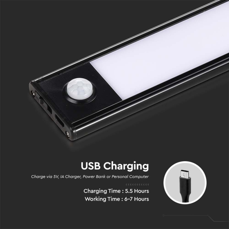 LED Unterbauleuchte mit Sensor LED/2W/5V 2200 mAh 3000K