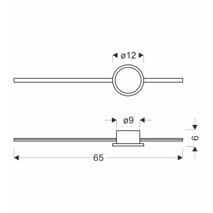LED-Wandleuchte BATUTA LED/12W/230V, goldfarben