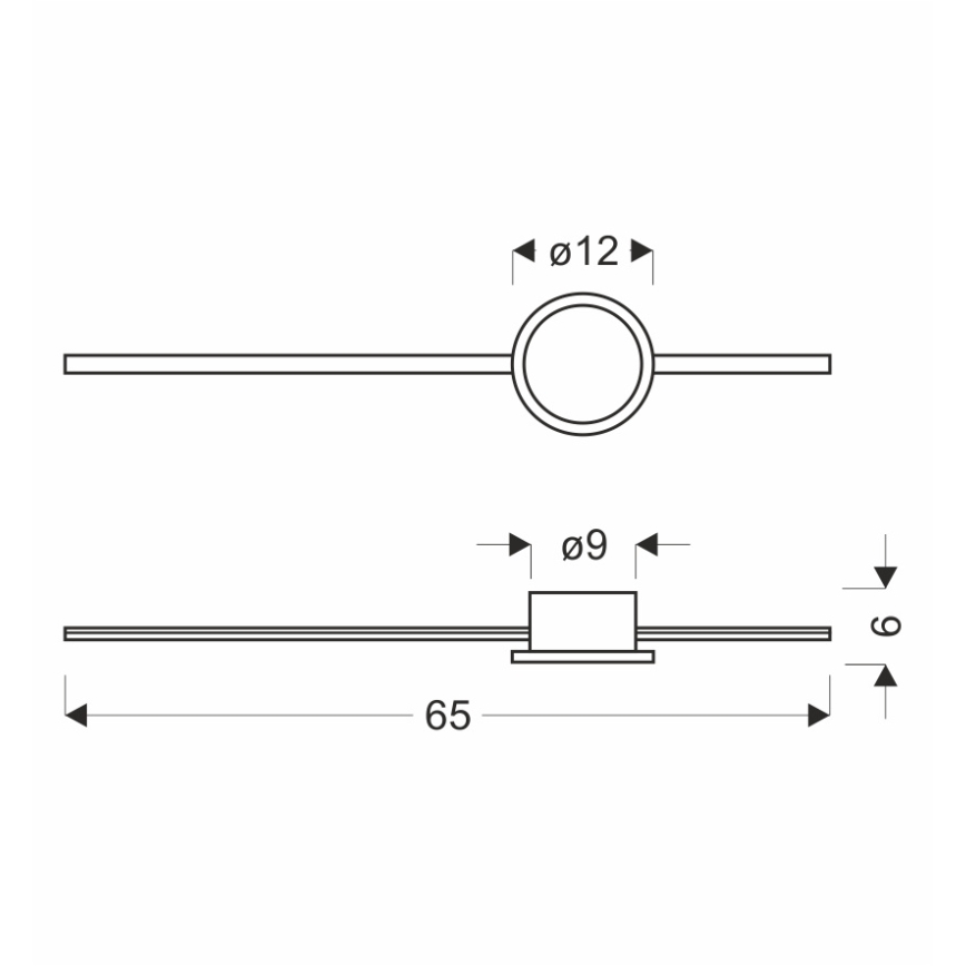 LED-Wandleuchte BATUTA LED/12W/230V, goldfarben