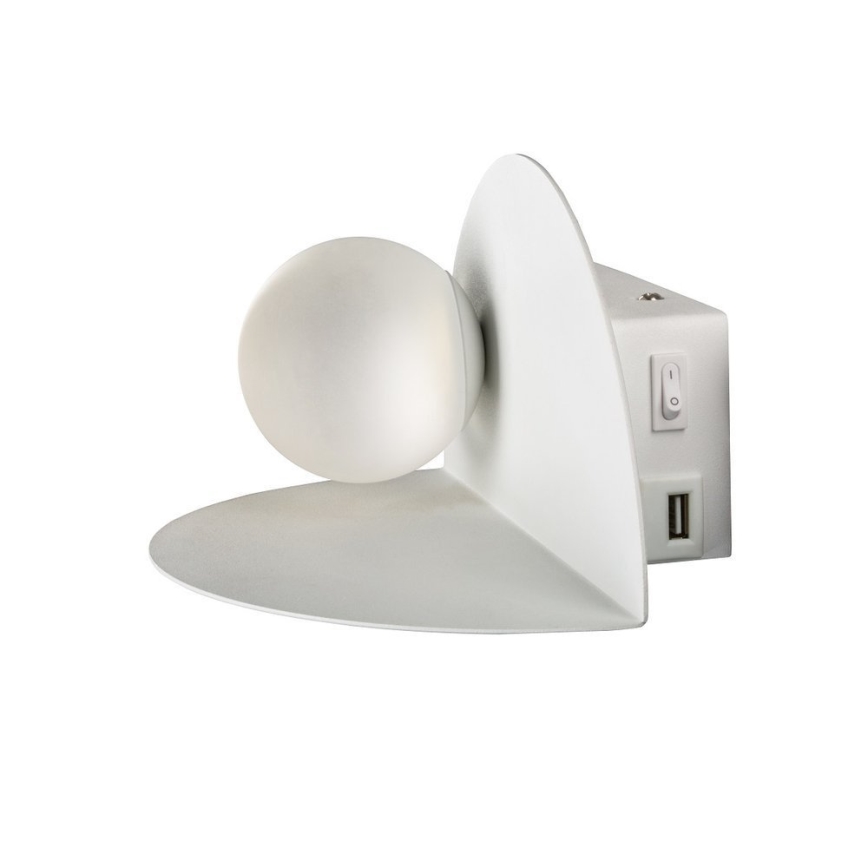 LED Wandleuchte mit Ladegerät ZENIT LED/4W/230V