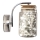 LED Wandleuchte SHOCK LED/5W/230V glänzender Chrom/Holz