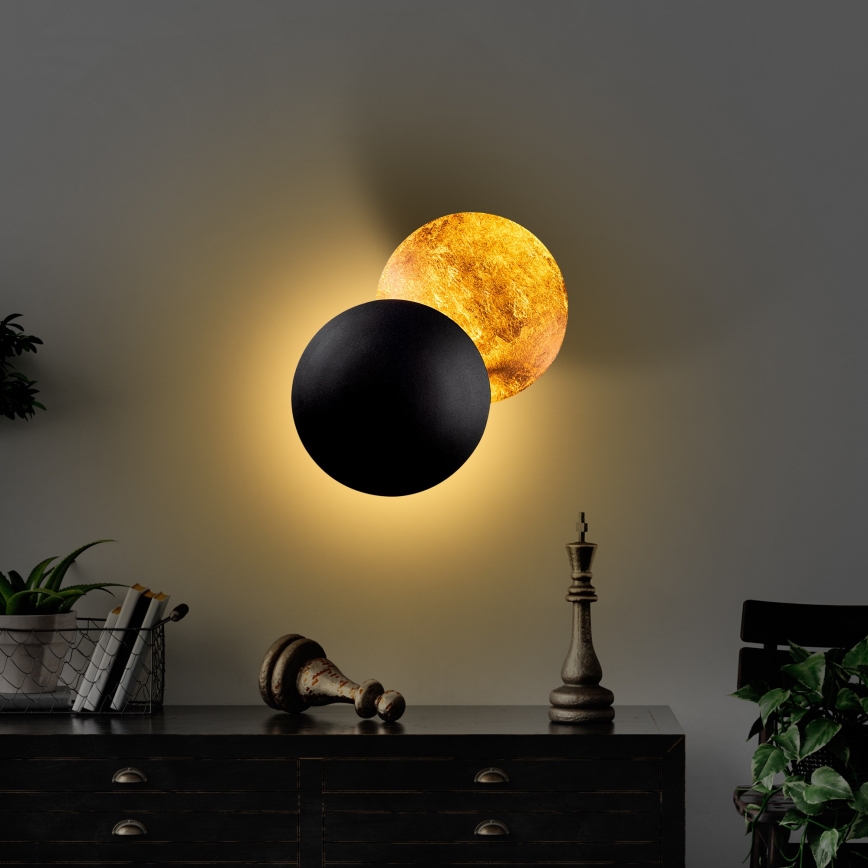LED-Wandleuchte YOSMA LED/5W/230V 3000K schwarz/kupfern