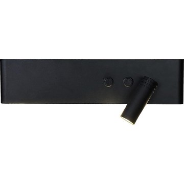 LED-Wandspot RESORT LED/10W/230V + LED/3W schwarz rechts
