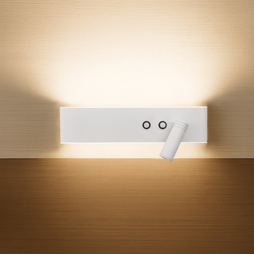 LED-Wandspot RESORT LED/10W/230V + LED/3W weiß, rechts
