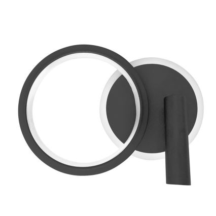 LED Wandspotlight MONET LED/16W/230V schwarz