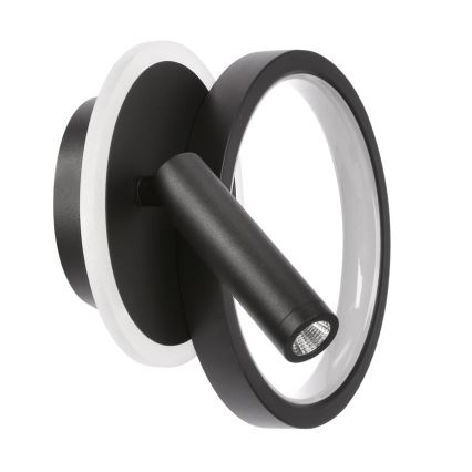LED Wandspotlight MONET LED/16W/230V schwarz