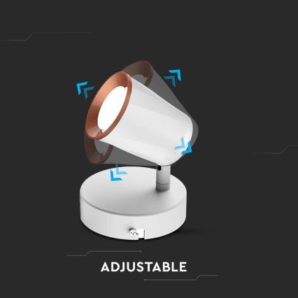 LED Wandleuchte Spot LED/5W/230V 4000K Weiß