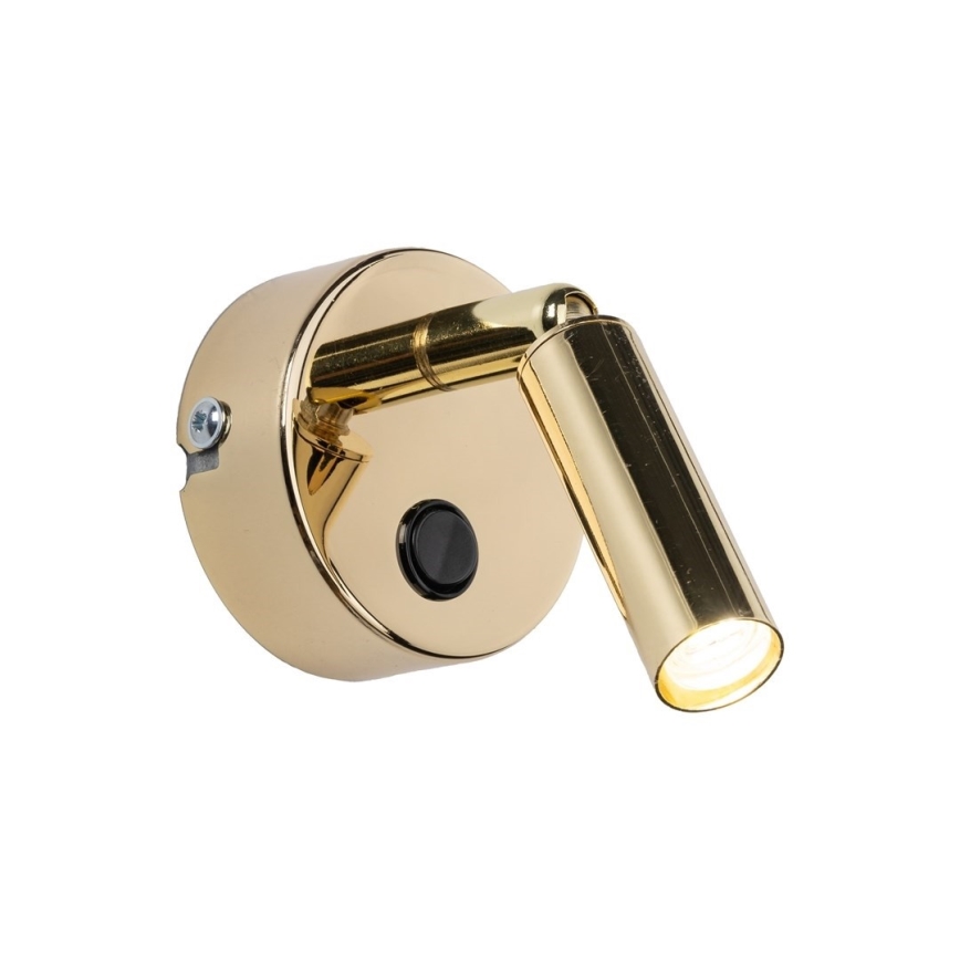 LED-Wandstrahler ENZO LED/3W/230V golden