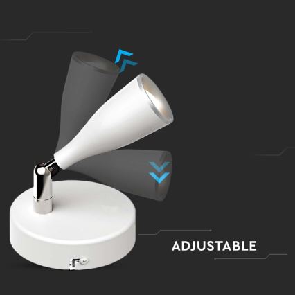 LED Wandleuchte Spot LED/4,5W/230V 4000K Weiß