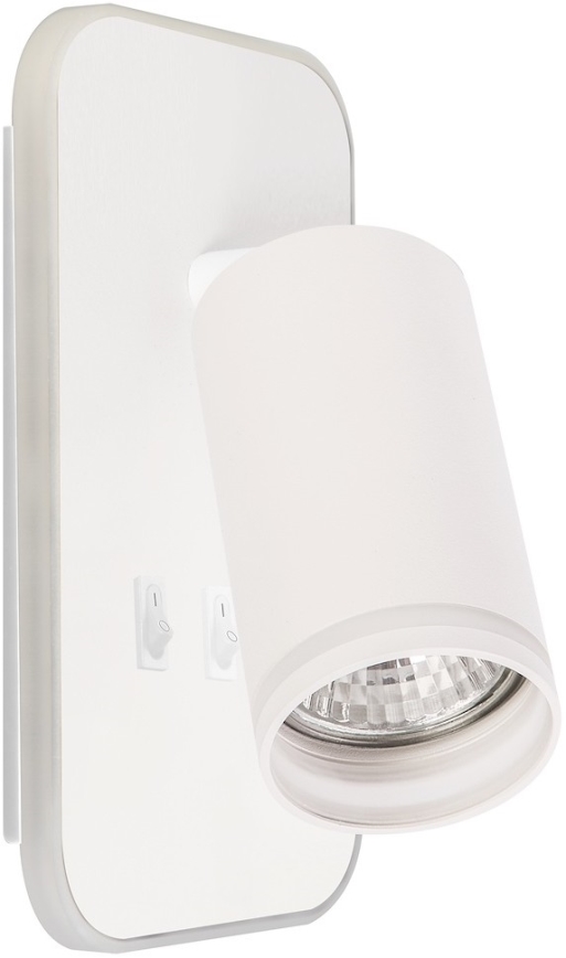 LED-Wandstrahler PIPE 1x GU10/10W/230V + LED/6W, weiß