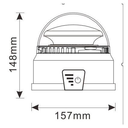 LED Warnleuchte LED/12-24V IP65