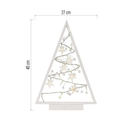 LED Weihnachtsdekoration 15xLED/2xAA Tannenbaum