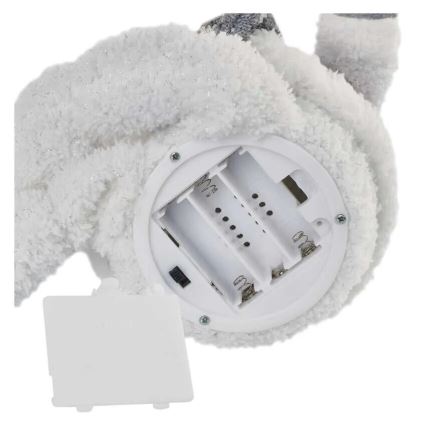 LED Weihnachtsdekoration 6xLED/3xAA Schneemann