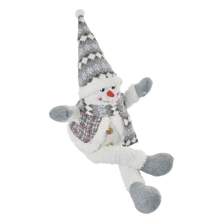 LED Weihnachtsdekoration 6xLED/3xAA Schneemann