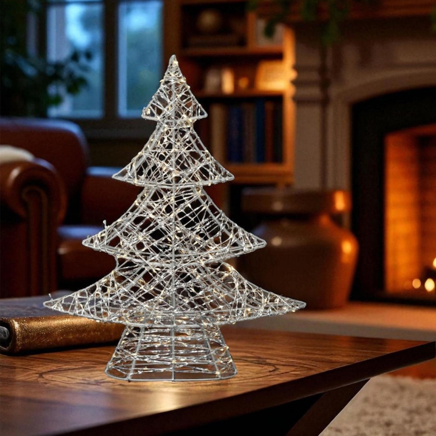 LED-Weihnachtsdekoration 160xLED/230V 45 cm Weihnachtsbaum warmweiß