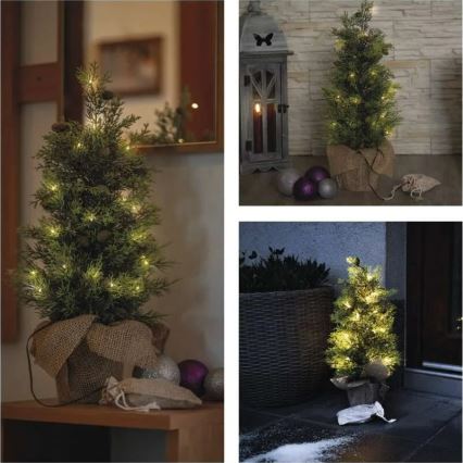LED Weihnachtsdekoration 30xLED/3xAA IP44