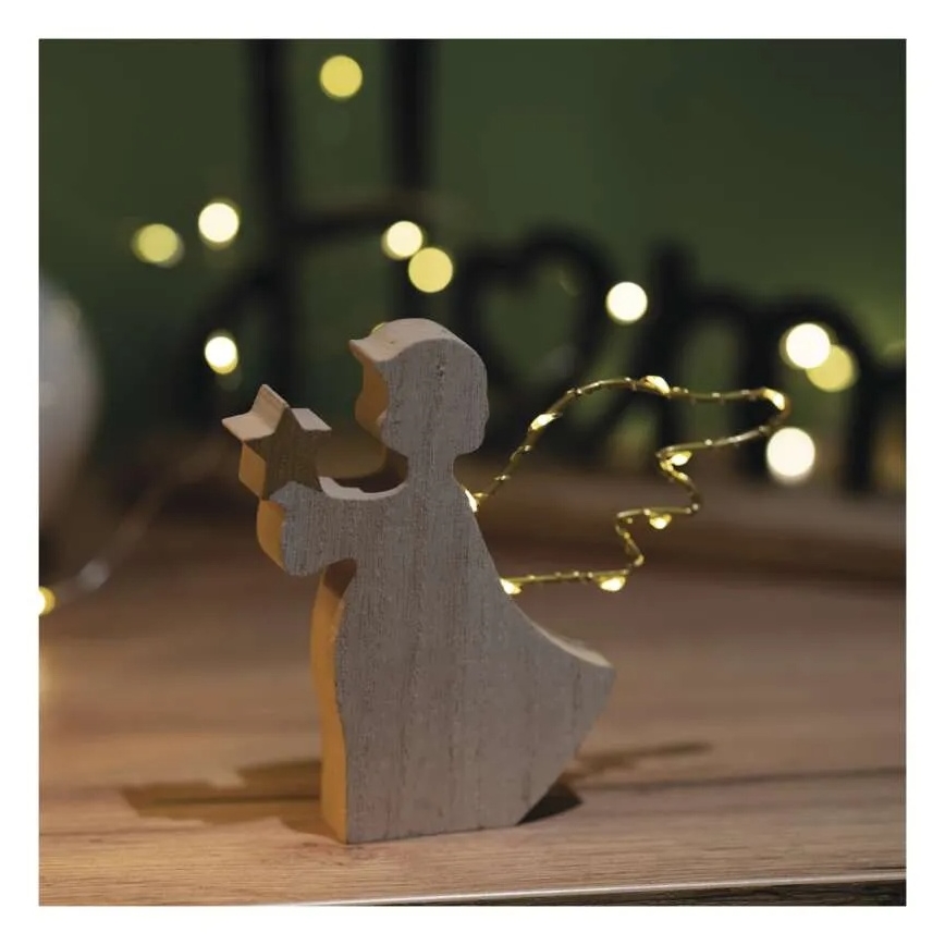 LED-Weihnachtsdekoration 8xLED/2xAAA Engel
