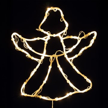 LED Weihnachtsdekoration für Fenster 35xLED/230V IP44 Engel warmweiß
