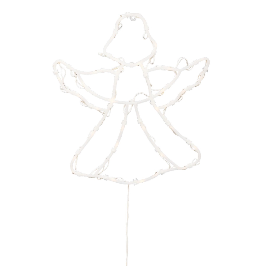 LED Weihnachtsdekoration für Fenster 35xLED/230V IP44 Engel warmweiß