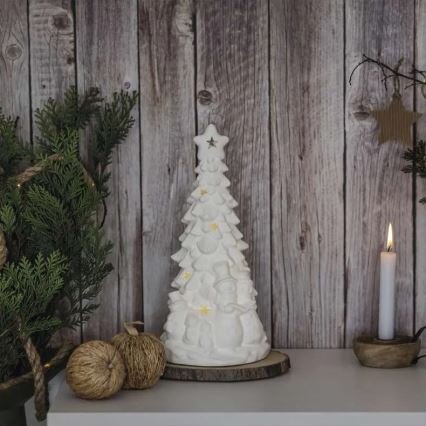 LED-Weihnachtsdekoration LED/2xAA warmweiß Weihnachtsbaum