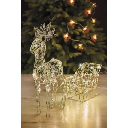 LED Weihnachtsdekoration LED/3xAA warmweiß