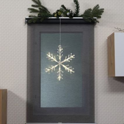 LED-Weihnachtsfensterdekoration 16xLED/3xAA warmweiß