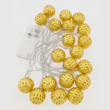 LED Weihnachtskette 2,5 m 20xLED/3xAA 2700K