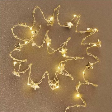 LED Weihnachtskette 20xLED/2xAA 2,2 m warmweiß