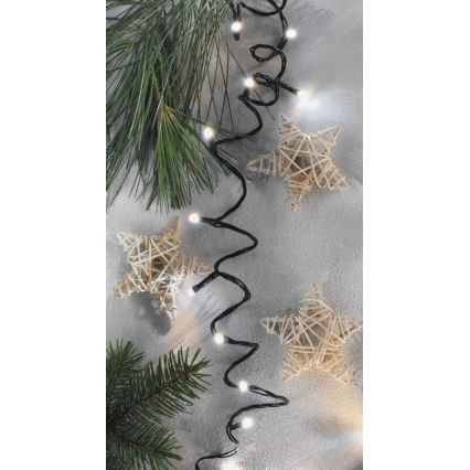 LED-Weihnachtskette für den Außenbereich 120xLED/17m IP44 warm/kalt weiß
