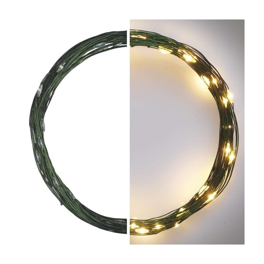 LED-Weihnachtskette für den Außenbereich 40xLED/9m IP44 warmweiß