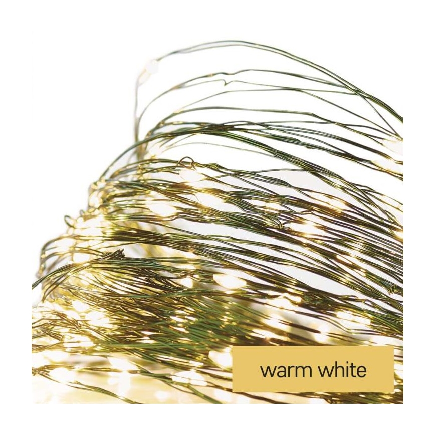LED-Weihnachtskette für den Außenbereich 40xLED/9m IP44 warmweiß
