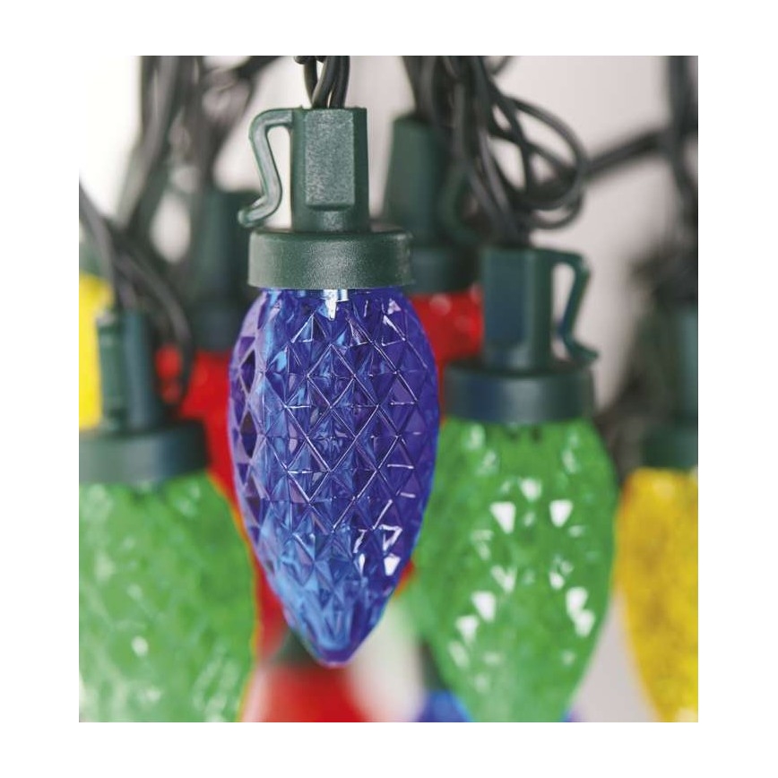 LED-Weihnachtskette für den Außenbereich 50xLED/8 Modi 14,8m IP44 multicolor