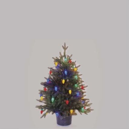 LED-Weihnachtskette für den Außenbereich 50xLED/8 Modi 14,8m IP44 multicolor