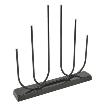 LED-Weihnachtsleuchter 6xLED/2xAA schwarz