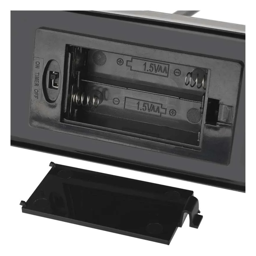 LED-Weihnachtsleuchter 6xLED/2xAA schwarz