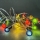 LED-Weihnachtslichterkette 20xLED/2xAA/warmweiβ 1,8m Zwiebeln