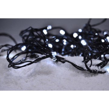 LED-Weihnachtslichterkette für Außenbereiche 500xLED/8 Funktionen IP44 55m kaltweiß